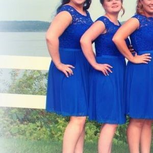 True blue formal dress